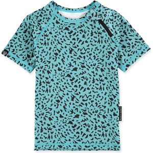 Beach & Bandits - UV-zwemshirt voor kinderen - UPF50+ - Korte mouw - Bombastic - Blauw - maat 92-98cm