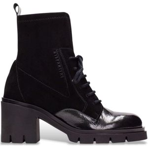 Hispanitas - HI254281 - Leren Enkellaarsjes - Bruin - Ritssluiting - Casual