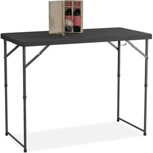 Inklapbare tuintafel voor 6 personen - Verstelbaar en transportvriendelijk - Perfect voor buiten en camping