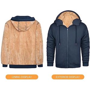 Fleecejack voor heren - Warm en comfortabel sweatjack met capuchon