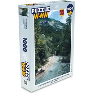 Puzzel De woeste Soca Rivier in de Tolmin kloof in het Nationaal park Triglav - Legpuzzel - Puzzel 1000 stukjes volwassenen