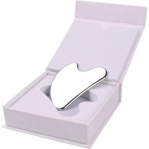 Gua Sha Massagesteen voor gezicht en lichaam | Verminder wallen, rimpels en zwelling | Koud effect | Antibacterieel roestvrij staal