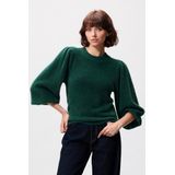 Catwalk Junkie - 2504020800 - Trui - Pine Forest - Fuzzy Puff Sleeve Knit