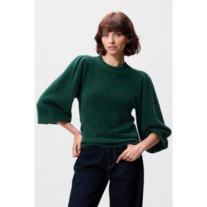 Catwalk Junkie - 2504020800 - Trui - Pine Forest - Fuzzy Puff Sleeve Knit