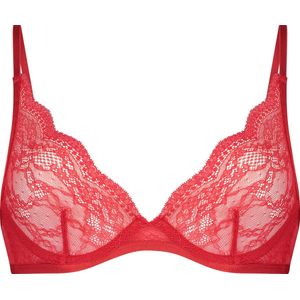 Hunkemöller Dames Lingerie Niet-voorgevormde beugel bh Isabelle - Rood - maat E75