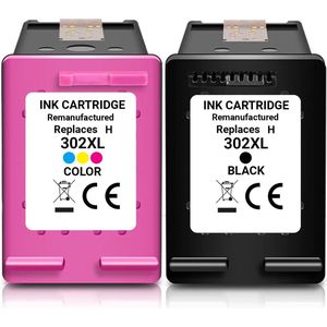 Boxstuff Inkt - Compatibel met HP 302 XL - Zwart/Kleur - 2-pack