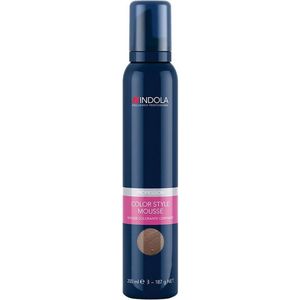 Indola Color Style Mousse Light Brown - Haarmousse - 200 ml