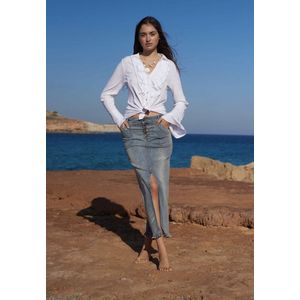 isla ibiza bonita - spijkerjrok- denim - ruffled - lente - zomer 2025 - skirt