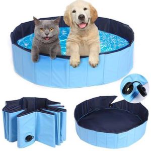 Dog Pool | Zwembad voor Honden | Hondenzwembad | Opvouwbaar | Puppy | Kitten |Kat | Huisdier  | Blauw