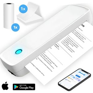 Pixelly - Draagbare Bluetooth Printer - A4 Printer - Thermisch - Mobiele Pocket Printer