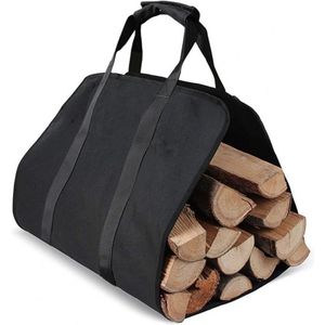 Draagtas voor brandhout - Mand voor houtblokken - Tas voor houtopslag - Houtopslag - Hout opbergen