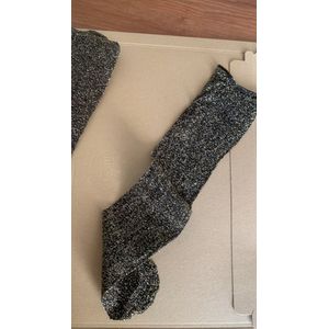 Sparkled stories.  maat 36-42. Expresso . Lurex. Goud-zwart. Sokken.