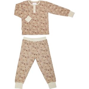 Nuuroo – Sara Sleepwear Pyjama – Sand Flower bee Roze maat 92