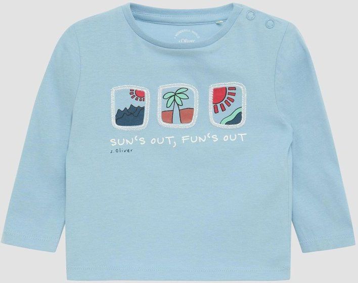 s.Oliver - T-Shirt - Regular-fit - Lange Mouwen