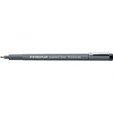 STAEDTLER pigment liner - fineliner - zwart - beitelpunt - 10 stuks