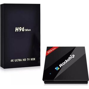 H96 Max 4GB/32GB Rockchip RK3399 Six Core Android 7.1 Mediaspeler 2.4/5.8G WiFi BT4.0 H.265 4K 1000M LAN USB3.0 KD 17.3 Type-C Media player