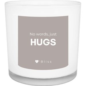 Geurkaars O'Bliss quote - No words just hugs - a little hug collection