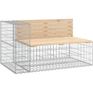 vidaXL - Tuinbank - schanskorfontwerp - 122x71x65,5 - cm - massief - grenenhout