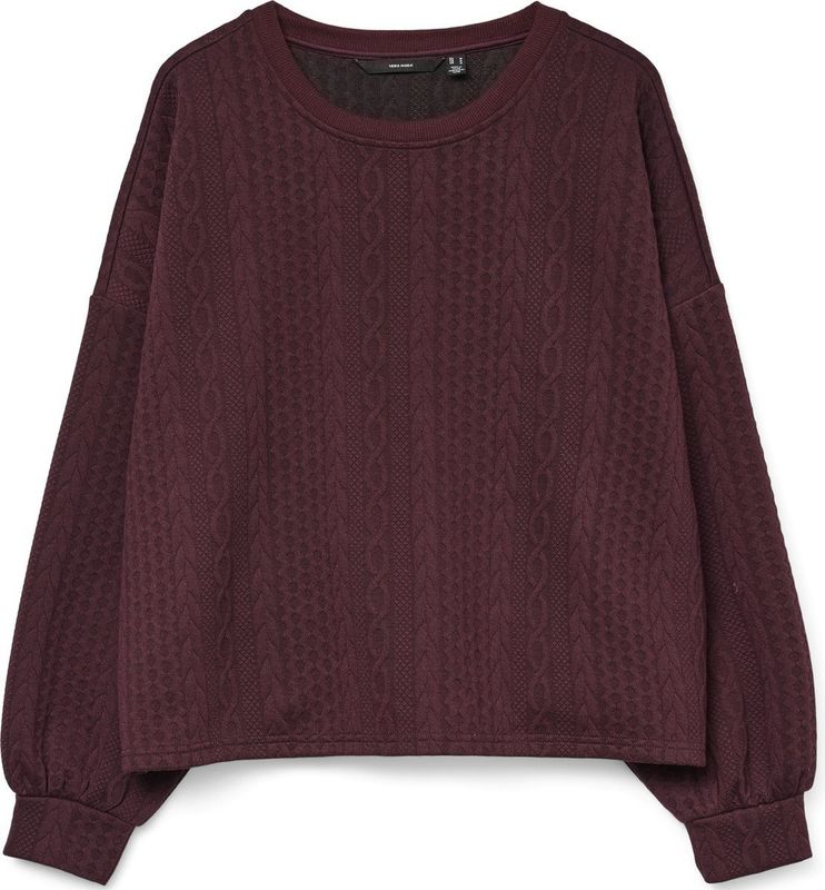 Vero Moda Trui Vmjanni Ls O-neck Sweatshirt Jrs Ga 10333287 Winetasting Dames Maat - M