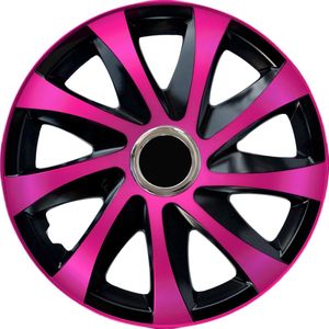 Universele wieldop 15'' - NRM Drift Extra - roze/zwart 1 stuk