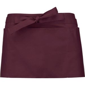 Schort/Tuniek/Werkblouse Unisex One Size Kariban Wine 65% Polyester, 35% Katoen