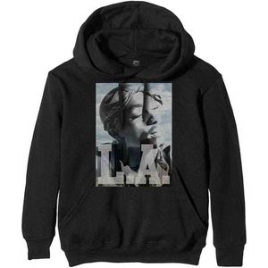 Tupac - LA Skyline Hoodie/trui - L - Zwart