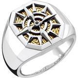 Ring - Geel Goud - Zilver - Zirconia - Verguld 750