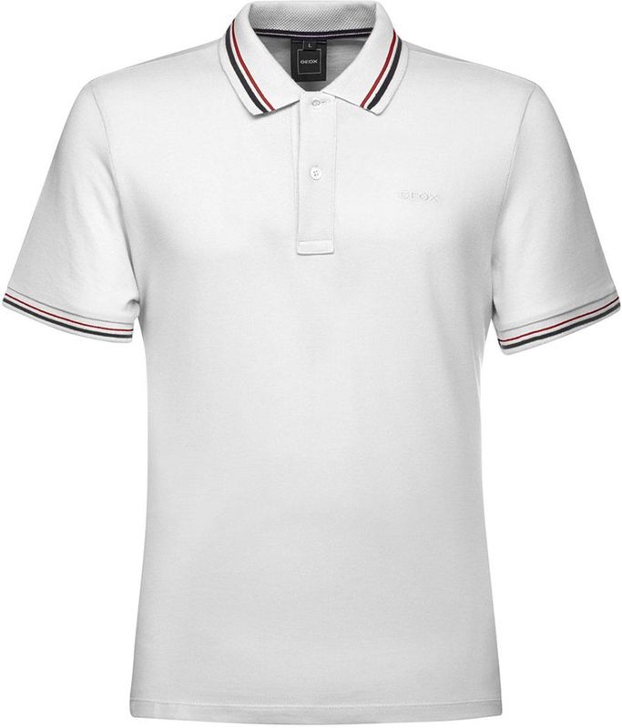 Geox Piquet 3 Korte Mouw Poloshirt Wit M Man