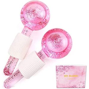 Bodybite - Ijs Gezichtsroller - Gezichtsmassage Apparaat - Jade Roller - Massage Bal - 2 Stuks - GLACIE