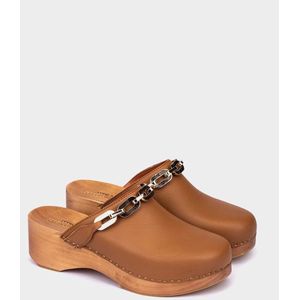Pedro Miralles Dames Klomp | Cognac | Maat: 39