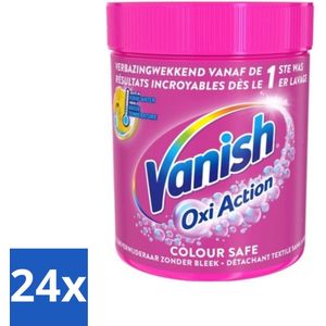 24 x Vanish Oxi Action - Veilige Kleur - Vlekkenverwijderaar Poeder - Zonder Bleek - Gekleurde Was - 550 Gram - Vlekkenverwijderaar - Kleurveilig - Waspoeder - Gekleurde Was - Vlekken Verwijderen