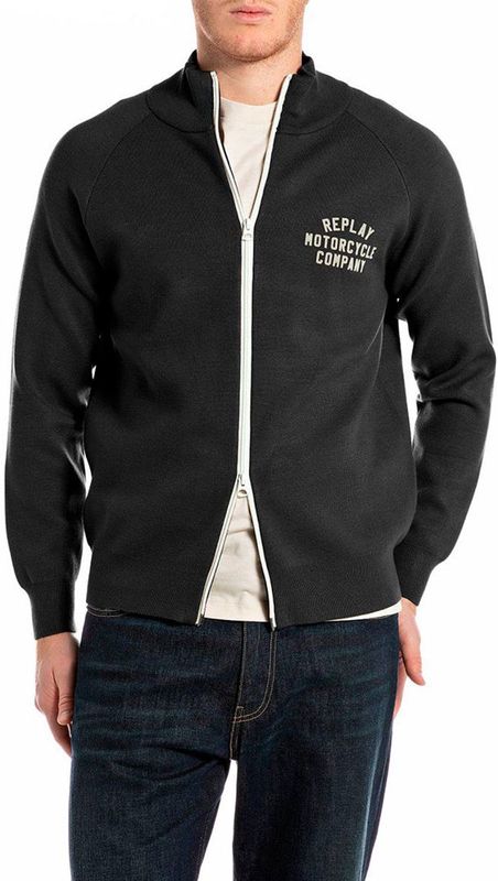 Replay - Uk4880.000.g23896 - Trui - Zwart