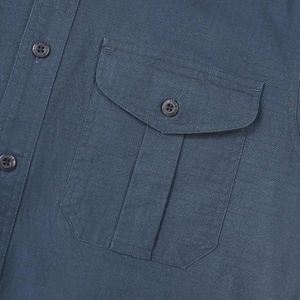 Korte Mouw Button Down Shirt met Twee Pocket voor Heren - Casual Katoenen Werk Shirt met Stretch