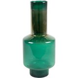 Ter Steege Vaas Glas-Mondgeblazen Groen D 23 cm H 54 cm
