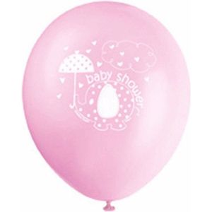 Olifant"" ballonnen voor Baby Shower 8 stuks - Roze
