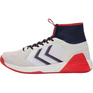 Hummel Algiz Mid - Sportschoenen - Volleybal - Indoor - wit/rood