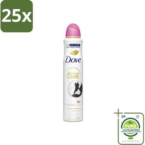 25 x Dove Deodorant Spray - Invisible Care - 200 ml - Grootverpakking - Deodorant - Antitranspirant - Dove - Invisible Care - 72 Uur Bescherming