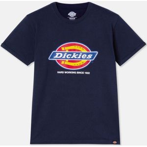 T-shirt Heren 3XL Dickies Ronde hals Korte mouw Navy 100% Katoen