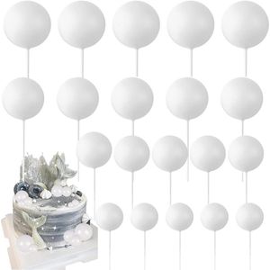 20 stuks mini-ballonnen taartdecoratie ballen voor taartdecoratie dessert bruiloft decoratie wit