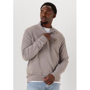 Lyle & Scott Loopback Quarter Zip Sweat Truien & Vesten Heren - Sweater - Hoodie - Vest- Taupe - Maat S