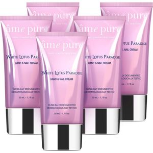âme pure WHITE LOTUS PARADISE - Hand- & Nagelcrème Voor Droge Handen 5 St.