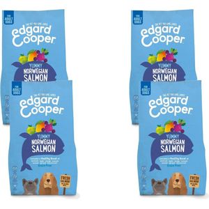 Edgard & Cooper Verse Noorse Zalm Brok - Voor volwassen honden - Hondenvoer - 4 x 2.5kg