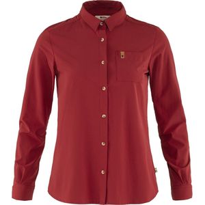 FJALLRAVEN Ovik Lite Shirt LS W – Pomegranate red