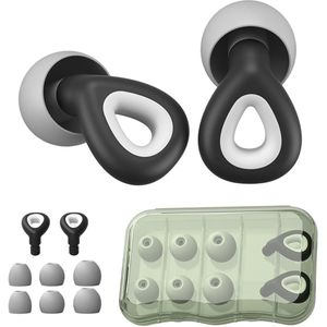 Geluidsreducerende Oordoppen - Heldere Spraak - Bescherming tegen Omgevingsgeluiden - Voor Werk, Ouderschap & Gevoeligheid - Zwart - 1 Paar​