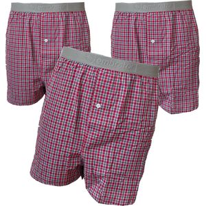 Embrator mannen Boxershorts 2-stuks geruit maat XL