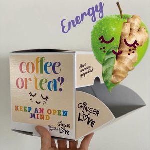 GingerLove Energy - Gemberthee met appel en groen koffie extract - Biologisch en Belgisch