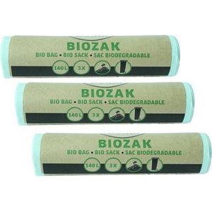 Bio Bag - biozak 140 liter Multipack 3 rollen van 3 zakken