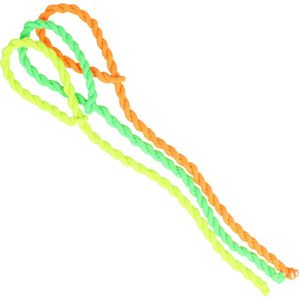 Haarsoires Haarelastieken basic - Hair Tie koord - Geel groen oranje - Set van 3 - Eenvoudige Haar Elastieken voor Dagelijks Gebruik