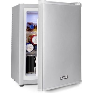 Klarstein Happy Hour 32 minibar 32 liter - Barmodel koelkast - Drankenkoelkast - Koeltemperatuur: 5 - 15 °C - Zilver