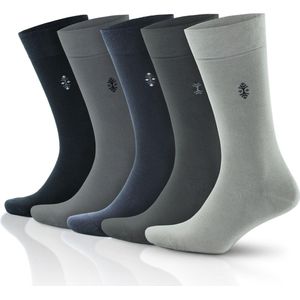Bamboe Jurk Sokken | GoWith | 5 paar | Naadloze coole zakelijke sokken voor heren | Maat: 40-44 | Prachtig cadeau voor hem |
